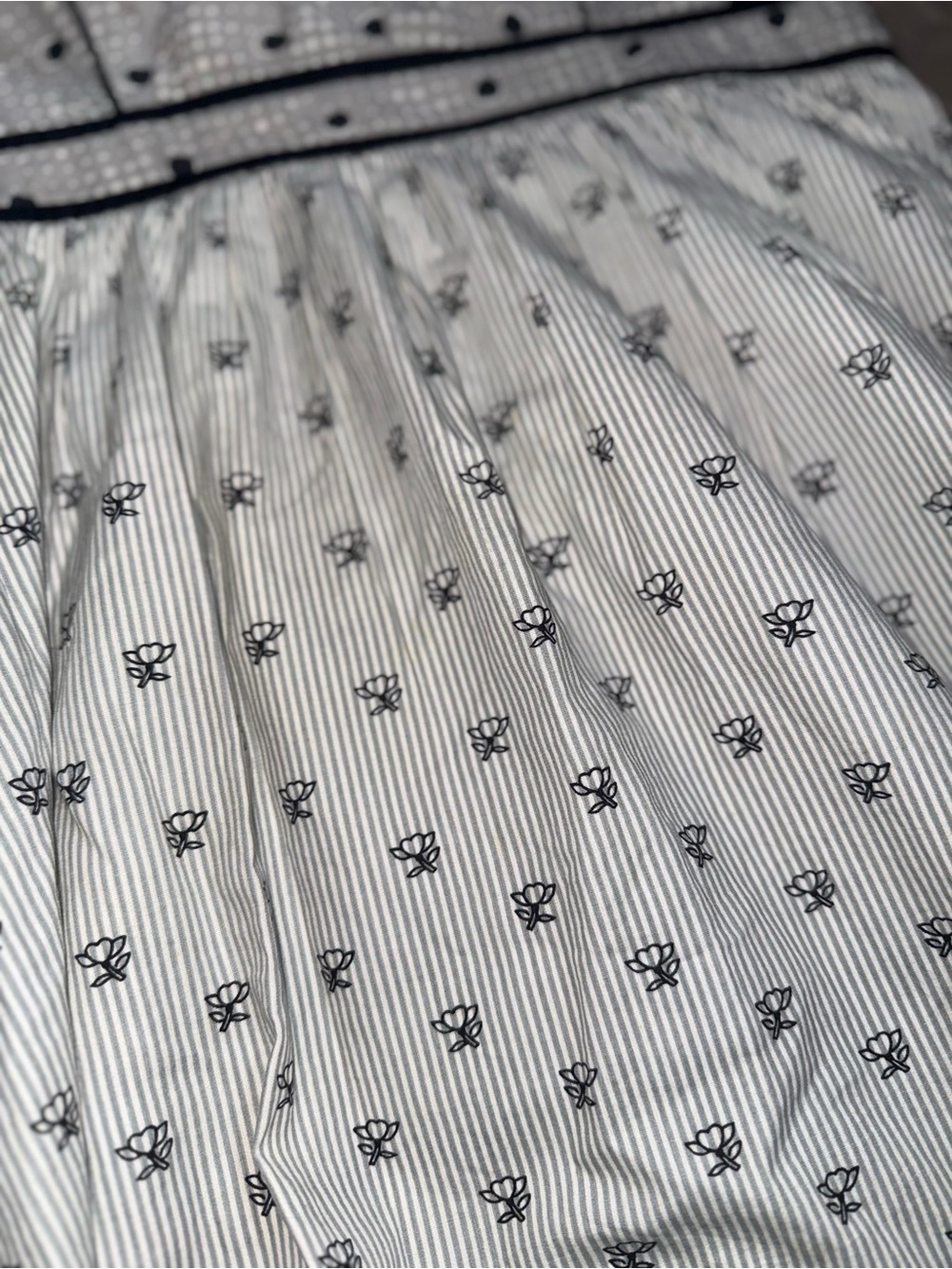 Kimchi Blue Cream and Black Polka Dot Strapless Mini Dress - Picture 3 of 7
